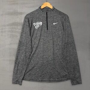 Nike Quarter Zip Pullover Grey Memphis Grizzlies Dri-FIT Running Large